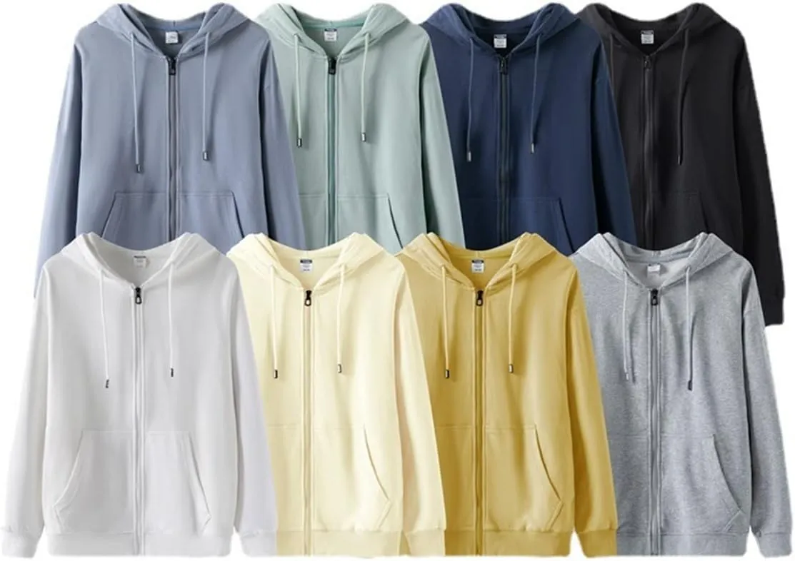 Womens' Zip Up Hoodie Casual Basic Fleeced Light Hoodie Sweatshirt Jersey Outwear Jacket
