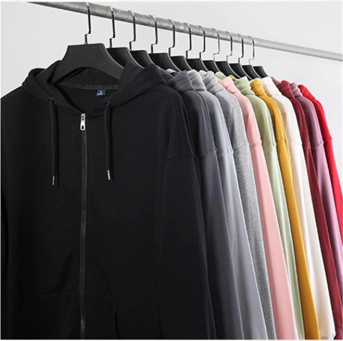 Womens' Zip Up Hoodie Casual Basic Fleeced Light Hoodie Sweatshirt Jersey Outwear Jacket