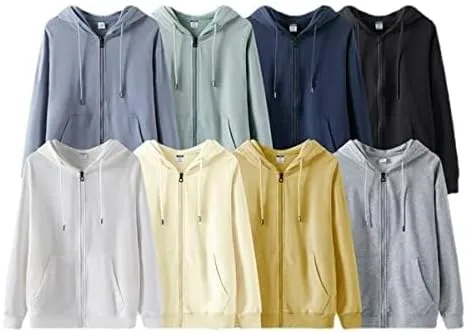 Womens' Zip Up Hoodie Casual Basic Fleeced Light Hoodie Sweatshirt Jersey Outwear Jacket