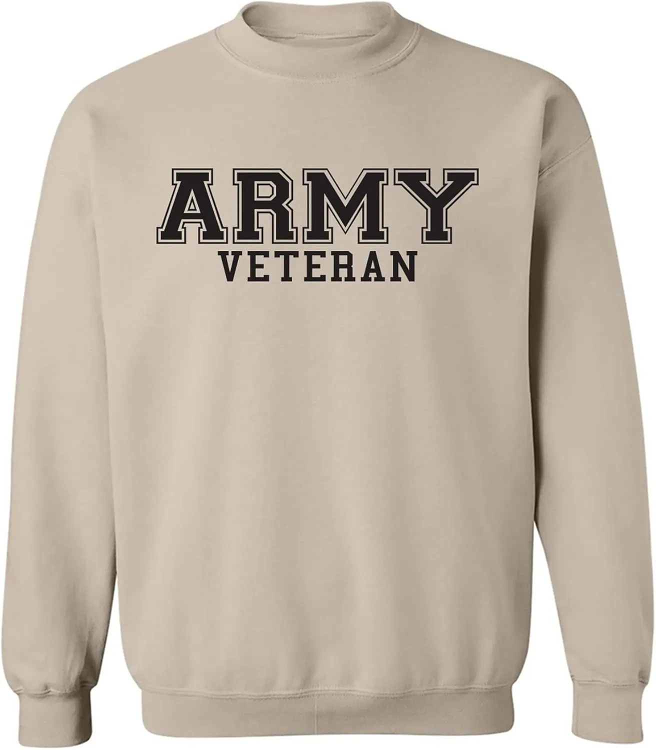 zerogravitee Army Veteran Black logo Military Style PT Crewneck Sweatshirt