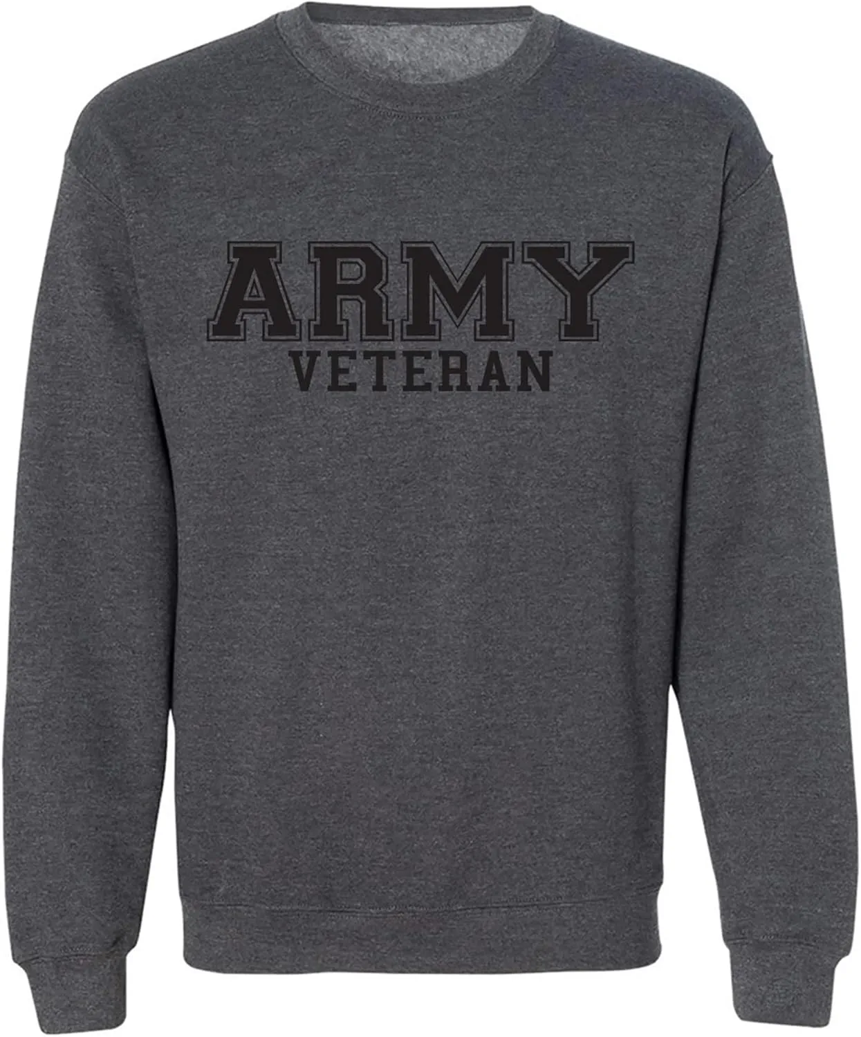 zerogravitee Army Veteran Black logo Military Style PT Crewneck Sweatshirt