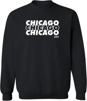 zerogravitee Chicago USA Crewneck Sweatshirt