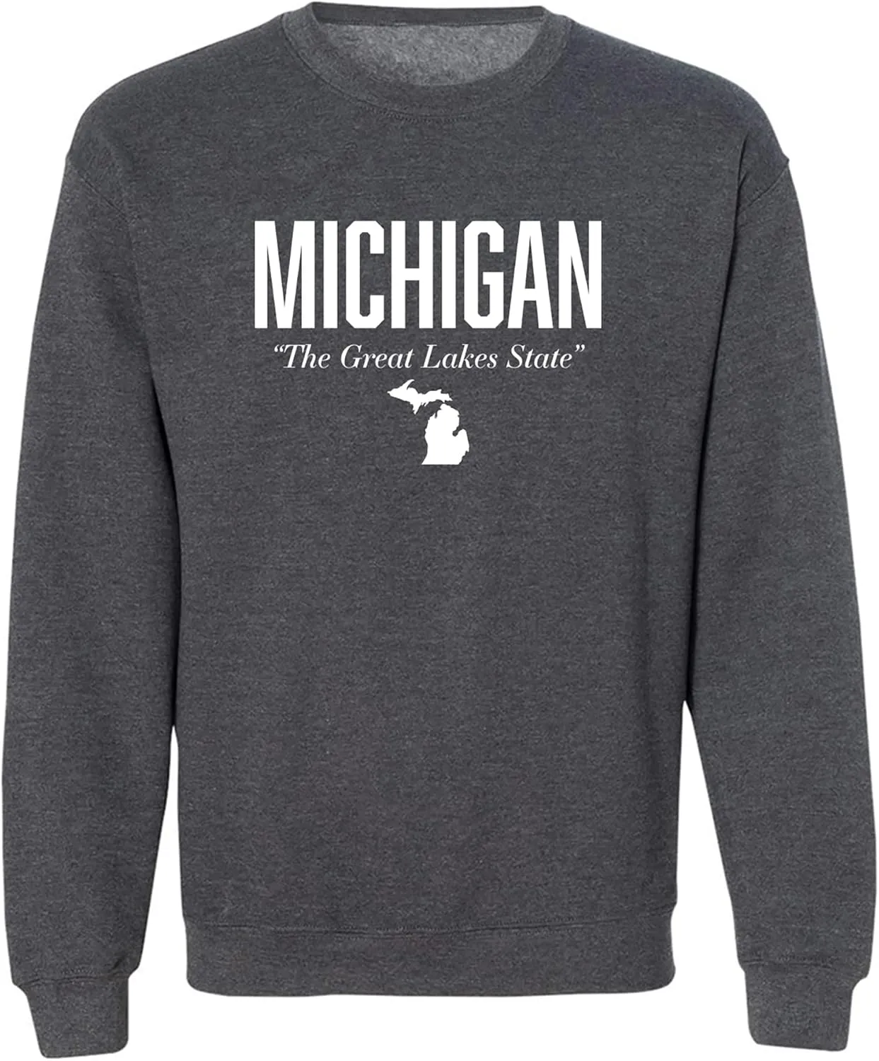 zerogravitee Michigan The Great Lakes State Crewneck Sweatshirt