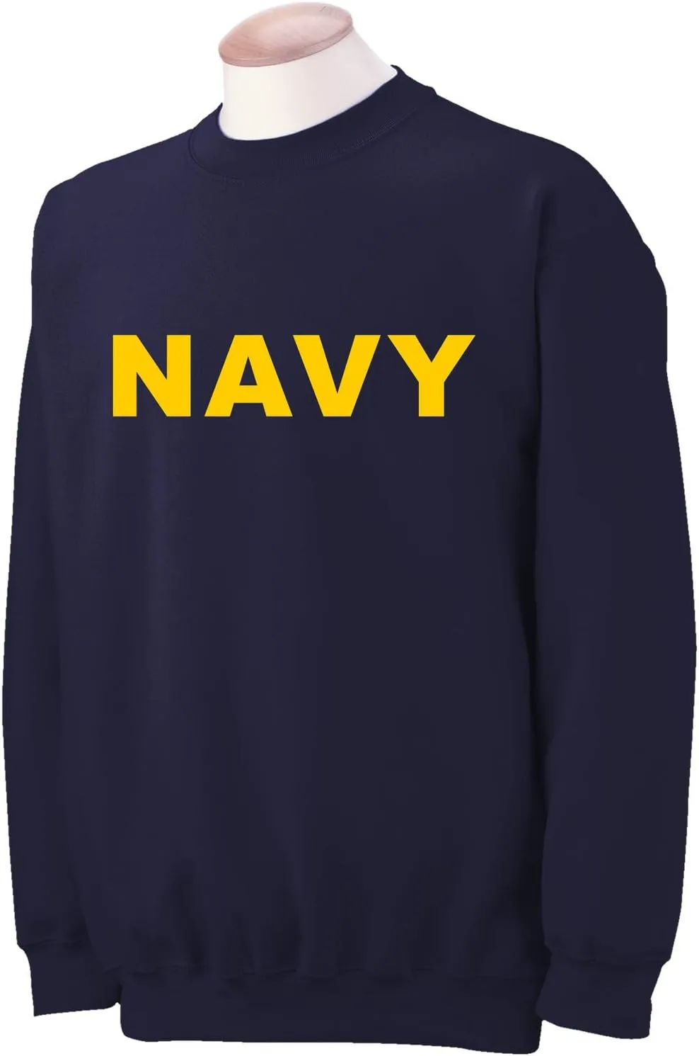 zerogravitee Navy NAVY Crewneck Sweatshirt with Gold print